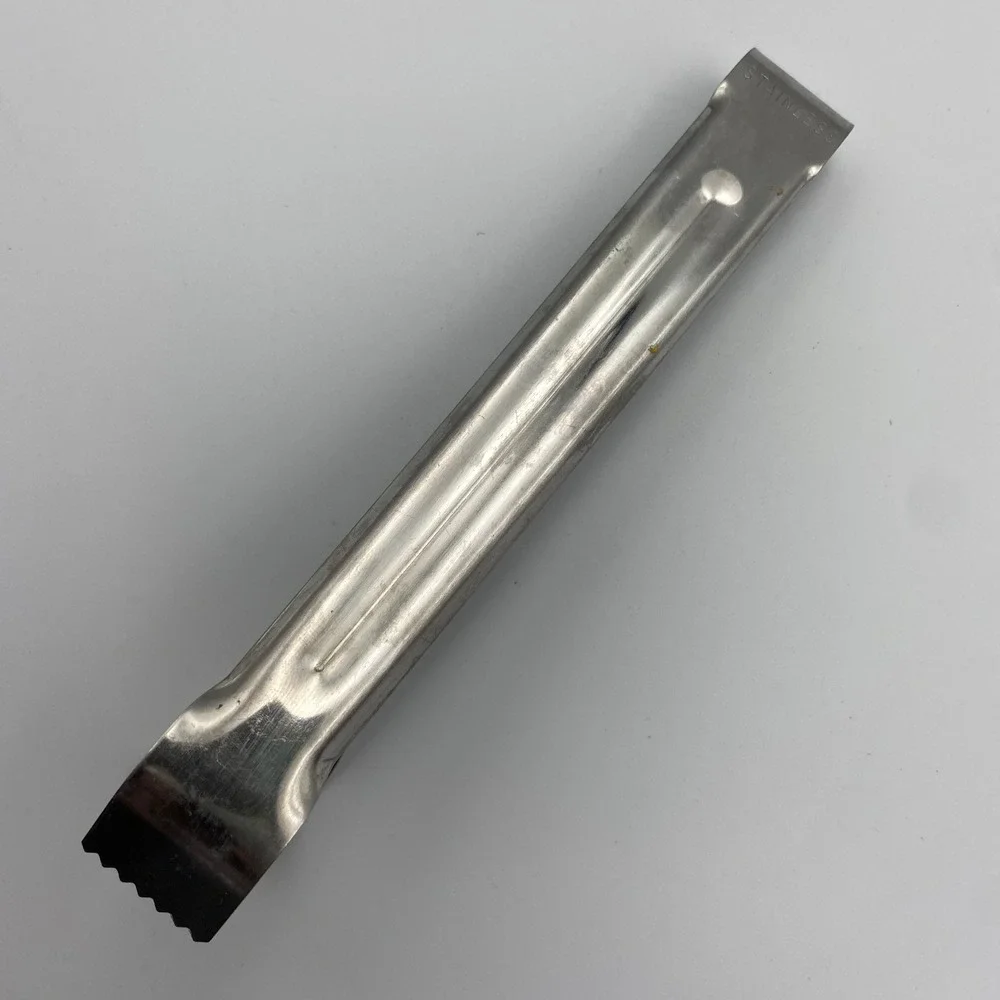 Androck Canada Stainless Steel Ice Tongs Vintage Barware Serrated Teeth‎ 7 Inch